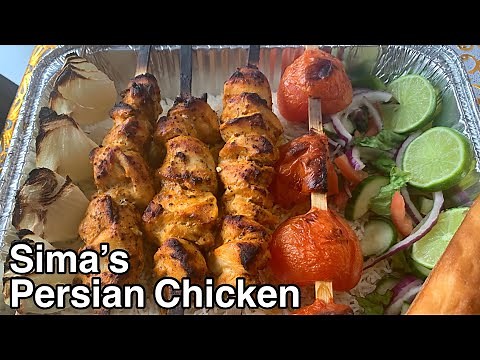 Persian Chicken Joojeh Kabob/Kebab Grilled in the Oven/Grilled Saffron Chicken | Sima’s World Recipe