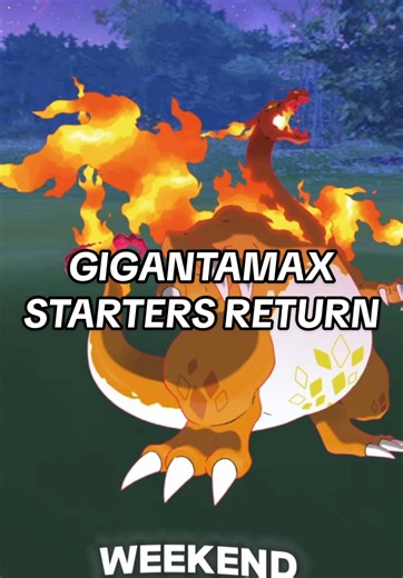 Gigantamax Starters Return in Pokémon Go Adventure
