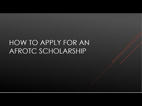Applying for an AFROTC Scholarship
