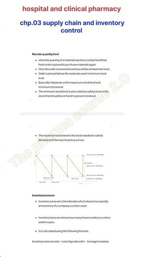 inventory control techniques #inventorycontrol #thepharmacourse2