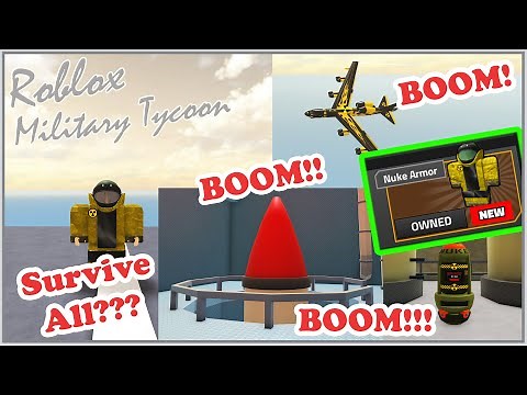 Nuke Armor & Plutonium Locations! Can It Survive All the Nukes? Military Tycoon Roblox