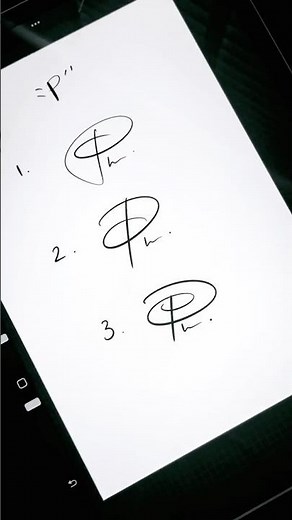 “P” Signature Ideas | Nice Signature Styles for Your Name #foryou #p #name #ideas