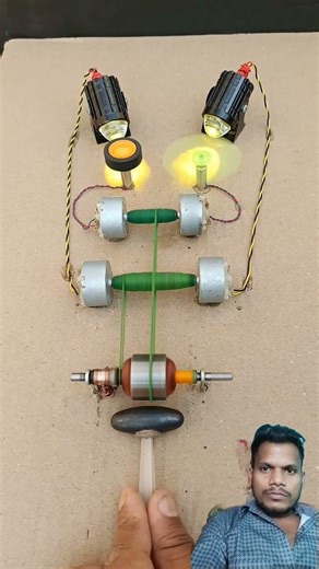 बिजली उत्पन्न अद्भुत परियोजना Dc motor New project .! #experiment #tech #techtrishu