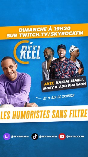 10K views · 76 reactions | Rendez-vous dimanche à 19h30 sur la chaîne Twitch Skyrock FM  #CRéel | Skyrock | Facebook