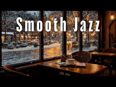 Quiet Winter Window Lounge ❄ Smooth Jazz for Focus & Work