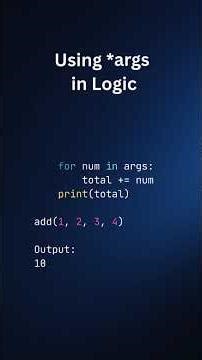 *args and **kwargs in Python | Quick Reference Guide