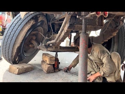 Truck Front Axle Repair After Heavy Load Breakdown