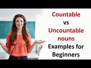 Countable vs uncountable nouns examples for beginners | Learn with fun and easy examples