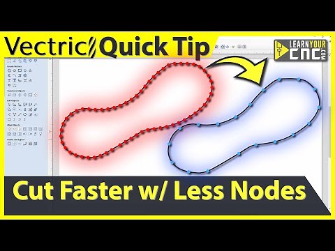 How to clean up messy node vectors - VCarve, Aspire, & Cut2D Quick Tip