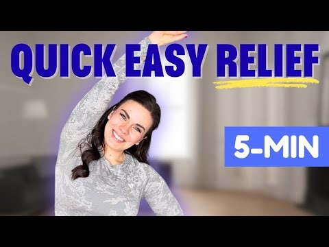 5 Min SIMPLE Standing Stretch Routine For Full Body (Do This When Tired)