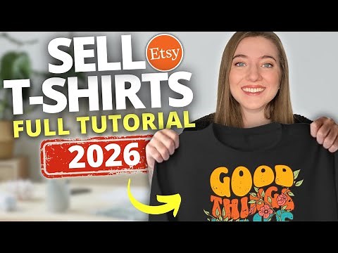 How to Sell T-Shirts on Etsy (Full Beginner POD Tutorial 2026)