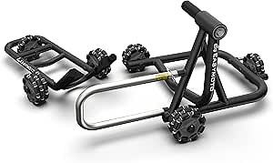 Sport Bike Motorcycle Front & Rear Stand Set for Triumph, 360° Movable Lift Stands, Revolutionary Heavy Duty Motorcycle Stands - Quick, Safe, and Easy Single Person Operation