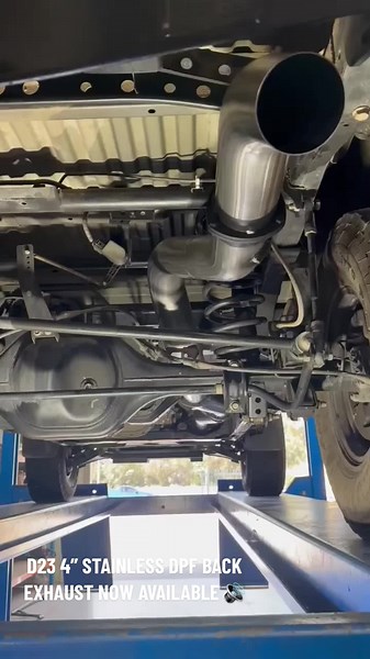 D23 4” Stainless DPF Back Exhaust | Limited Systems Available
