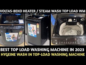 Voltas Beko 7.5 Kg / 8 Kg Steam Wash Fully Automatic Top Load Washing Machine 2023. WTL75VPSGH