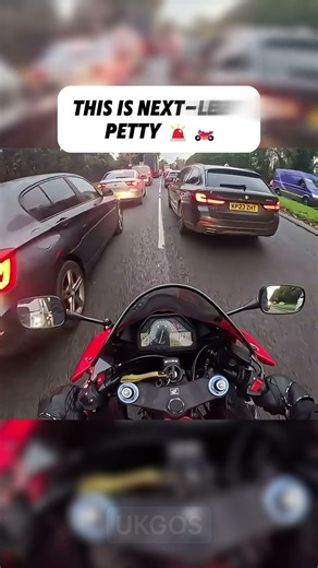 PETTY OR PROTECTING HIS SPACE? 😭🚗🏍️#UK #Roads #Traffic
