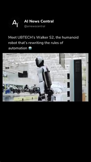 Meet UBTECH’s Walker S2, the humanoid robot that’s rewriting the rules of automation 🤖 🎥 YT/ UBTECH Robotics - #ai #artificialintelligence #ainewscentral #airobot #robot