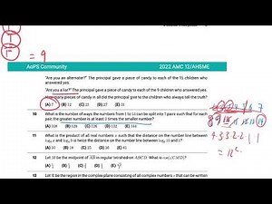 AMC12 2022 A - All 25 Problem Solutions in 82 Minutes