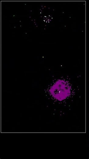 Gradual stabilisation #simulation #physics #evolution #beautiful #mathematics #evolved #particlelife