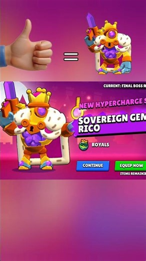 HYPER CHARGE SKIN 😱🔥 #supercell #brawlstars​