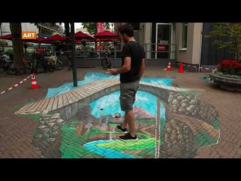 Amazing 3D Street Art Timelapse | Optical Illusion Bridge Painting