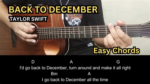 2.1K views · 49 reactions | Back To December ( Taylor's Version)- Taylor Swift | Guitar Tutorial #taylorswift #taylorsversion #BackToDecember #guitartutorial #bossbiong | Boss Biong | Facebook