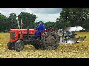 1963 Massey Ferguson 65 Multi-Power 3.3 Litre 4-Cyl Diesel Tractor (58 HP) with Ransomes Plough
