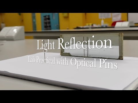 PRACTICAL: How to conduct experiment on light reflection with a mirror and optical pins -Physics Rox