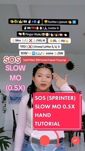 SOS (SPRINTER) Hand Dance Tutorial: SLOW MO 0.5x Speed