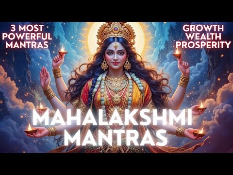 3 Powerful Mahalakshmi Mantras | Prosperity, Wealth & Growth | Full Chant 108 Times