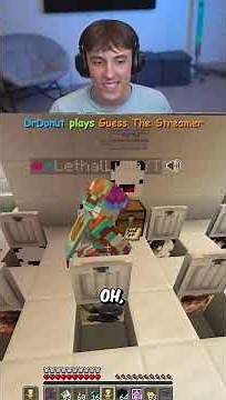 DrDonut plays guess the streamer in minecraft