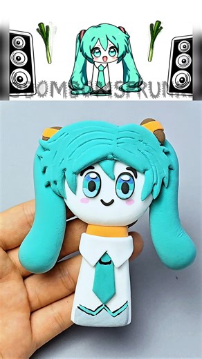 I Made Sprunki OC Hatsune Miku with Clay?! 😱🎈 | Satisfying DIY #スプランキー
