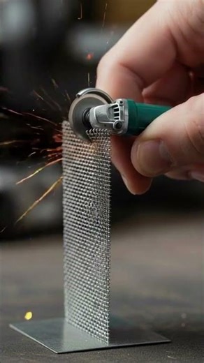 “Will This Mini Grinder Destroy the Steel Mesh? 😱” #aishorts #viralshorts