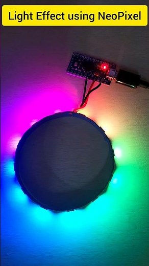 Light effects using NeoPixel 🔥 #circuitstories #diyprojects #neopixel #arduino