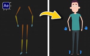 Duik Angela：After Effects 教程中的角色全身索具动画