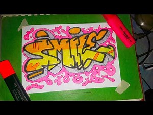 how to draw graffiti letters with pencil