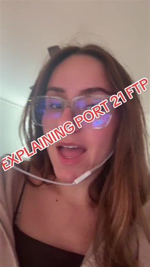 Explaining #Port21 in simple terms 🗂️ Used for #FTP 🔓 it’s an unencrypted protocol 👩‍💻 #Network #cybersecurity #CyberTok