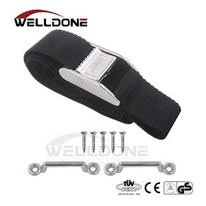 [Hot Item] Boat Cooler Tie Down Strap Kit Battery Hold Down Strap with Stainless Steel New