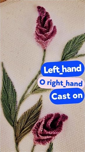 Amazing trick that makes your cast-on petals prettier #reblooming #castonstitch