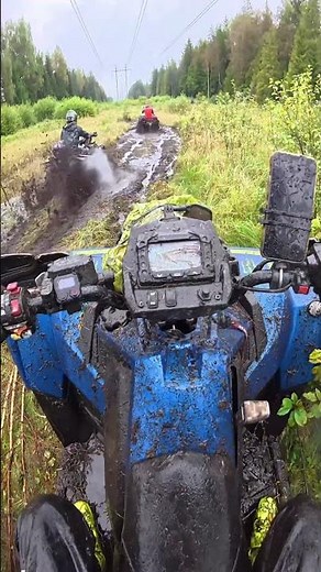 First two quads hit the mud — I’m next. What’s gonna happen?