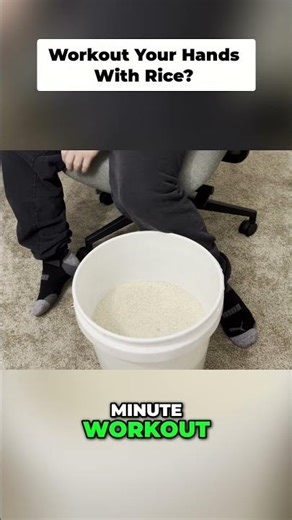 Rice Bucket Workout The 5 Minute Grip Strength Secret!