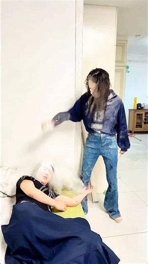 Hair Dryer Prank Gone Wrong! Wife’s Epic Revenge!😂 #shortsvideo