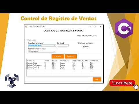 C# - Control de Registro de Ventas