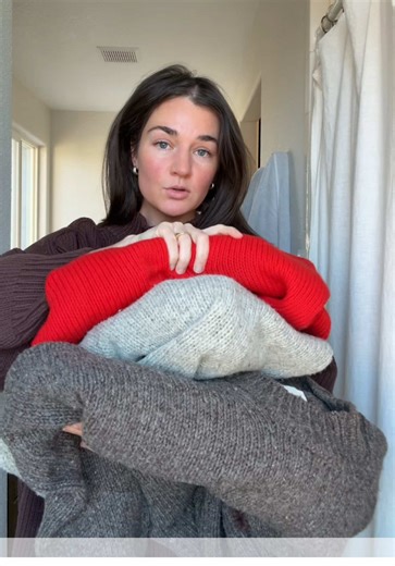 POV I corner you at a party to show you my babaa sweater collection | babaa sweaters