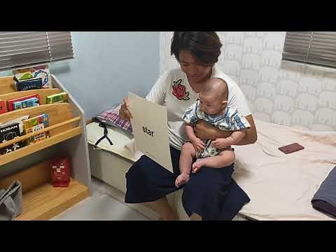 How to teach your baby to read with flashcards - Doman method - Right-brain learning - Week 1