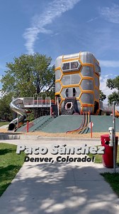 Paco Sánchez Park in Denver! 🛝 The play structure is massive. It’s easy to lose track of your kiddo. 🛝 Several large slide options and yes you can climb the outside of the tube slide. 🛝 Recommended for kids 5 and up. 🛝 Splash pad and skate park at the bottom of the hill. #denver #denvercolorado #visitcolorado #travel #playground #coloradokid #coloradokids #playgrounds #denverblogger #denverkid #travelgram #kidgram #parent #coloradolife | Colorado Kid Adventures
