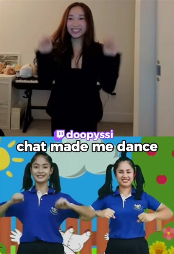 someone say bAK BAK 🐣 #twitch #streamer #chickendance #funny | chickens dancing