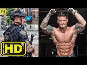 New York police officer's muscles are super cool...!! [Muscle training]