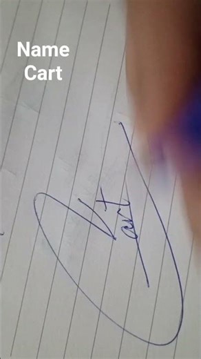 how to write ✍️ a signature 🎀cart🎊name #youtube #calligraphy #youtubevideo #youtubeshorts #shorts