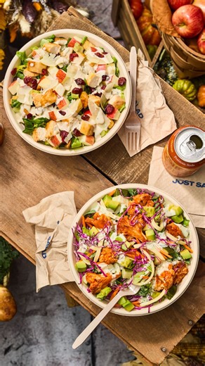Just Salad on Instagram: "Our fall menu is finally here! Stop in and try our new fall favorites. 🍁⁠ ⁠ #salad #fallmenu #fallsalad #fallfood #lunch"