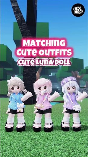 MATCHING CUTE OUTFITS ROBLOX #exstore #roblox #komunitasroblox